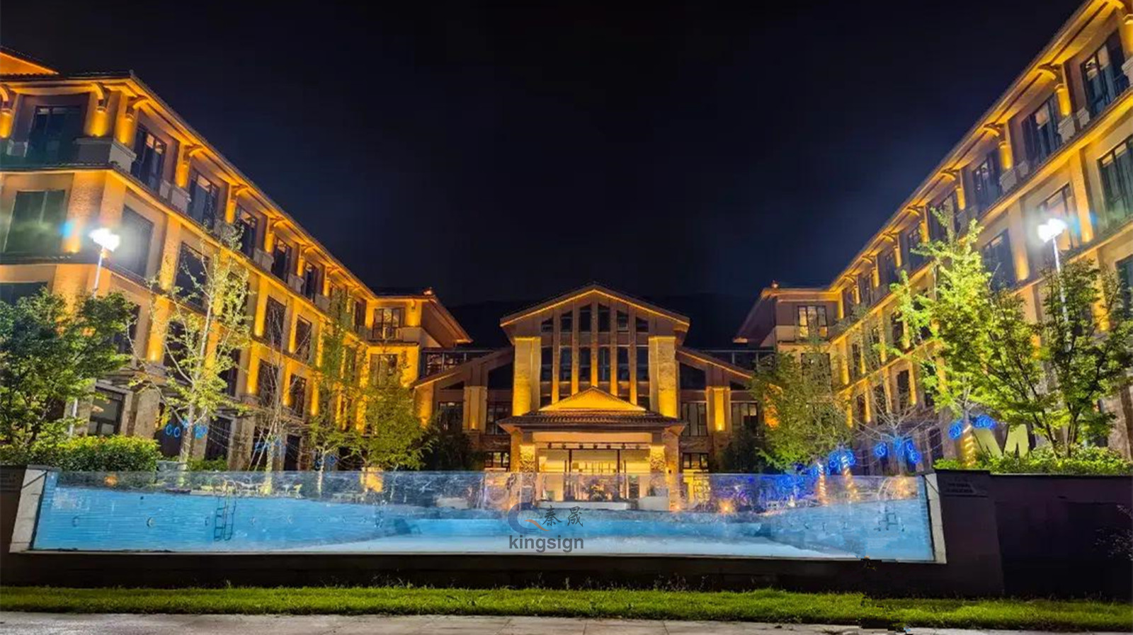 Акрилен панел за луксузен прозорец за базен